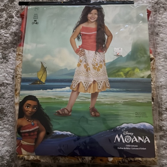 Disney Moana Costume – Kids Medium (7–8) Disney Princess - Picture 1 of 12